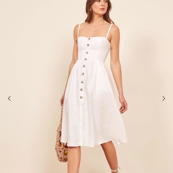 white sundress midi